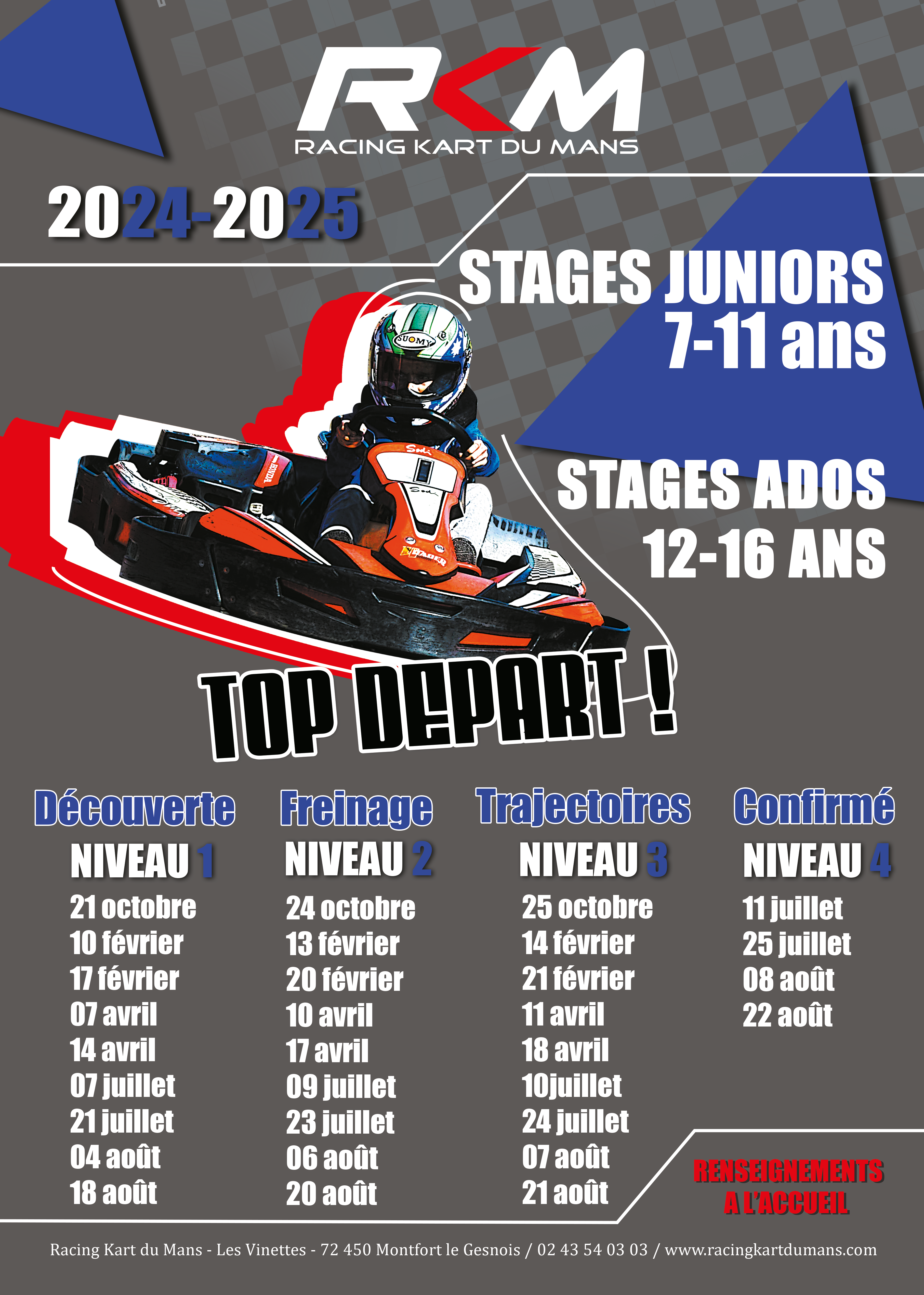 affiche juniors 2024 - 2025